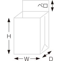 ササガワ 宅配袋 茶未晒クラフト 大 少量パック 32-1494 1袋(10枚)