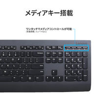 Lenovo プロフェッショナル ワイヤレス キーボード 英 4X30H56841 1台