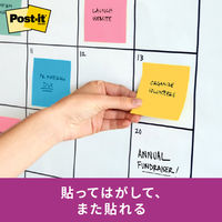 【強粘着】ポストイット 付箋 ふせん ノート 75×75mm マルチカラー3 1箱(12冊入) スリーエム 6541SS-MC-3