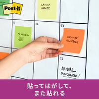 【強粘着】ポストイット 付箋 ふせん ノート 75×75mm マルチカラー6 1箱(12冊入) スリーエム 6541SS-MC-6