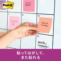 【強粘着】ポストイット 付箋 ふせん ノート 75×75mm マルチカラー7 1箱(12冊入) スリーエム 6541SS-MC-7
