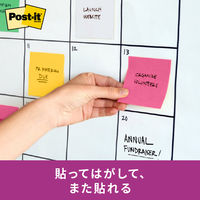 スリーエム(3M) ポストイット ふせん 付箋 強粘着 ノート 75mm×75mm マルチカラー8 1箱（12冊入） 6541SS-MC-8
