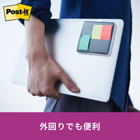 【強粘着】ポストイット 付箋 ポータブルふせん ポップアップ PC用 本体白 75×25mm 3色セット POFP-TRIO2 194-7987
