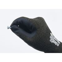 【ニトリル背抜き手袋】 ショーワグローブ 耐切創 S-TEX581 ブラック L 1双