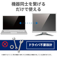 エレコム HDMIーVGA変換ケーブル 2.0m ブラック CAC-HDMIVGA20BK 1本（直送品）