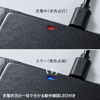 サンワサプライ ワイヤレス充電機能付きマウスパッド MPD-WLC11BK 1枚（直送品）