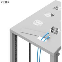 サンワサプライ 19インチサーバーラック パネル無（36U） 幅600×奥行900×高さ1820mm Lグレー CP-SVN3690NPGYN 1台（直送品）