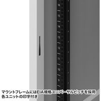 サンワサプライ 19インチサーバーラック（36U） 幅600×奥行1000×高さ1820mm ライトグレー CP-SVN3610GYN 1台（直送品）