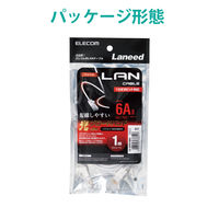 エレコム やわらかLANケーブル/CAT6A/1m/ホワイト LD-GPAY/WH1 1個