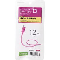 USBケーブル タイプC (A-C) 1.2m  USB2.0準拠 1.2m ピンク MPA-FAC12CPN エレコム 1個