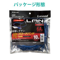 エレコム やわらかLANケーブル/CAT6A/10m/ブルー LD-GPAY/BU10 1個（直送品）