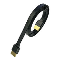 Vodaview HDMIケーブル（コンパクト/フラットタイプ） 1m HDMI[オス]-HDMI[オス] VV-HDMI010AA-BF