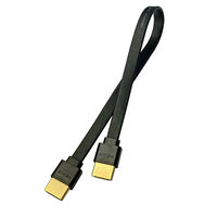 Vodaview HDMIケーブル（コンパクト/フラットタイプ）30cm HDMI[オス]-HDMI[オス] VV-HDMI003AA-BF
