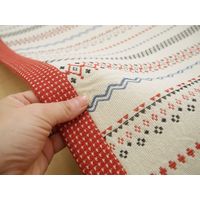 萩原 インド綿ボンディングラグ セポ 約幅900×奥行1850mm レッド 270066831 1枚（直送品）