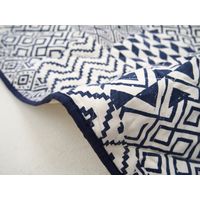 萩原 ウォッシャブル綿キルトマルチカバー ハウラー 約幅1850×奥行1850mm ブルー 270067800 1枚（直送品）