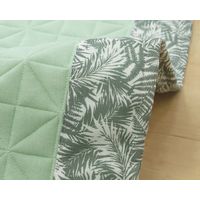 萩原 麻の葉キルトラグ ボタリラ 約幅1300×奥行1850mm グリーン 240613706 1枚（直送品）