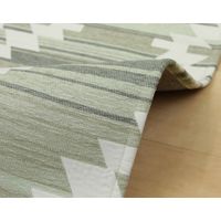 萩原 ゴブランシェニールラグ オルテガグラデーション 約幅1850×奥行1850mm グリーン 240612916 1枚（直送品）