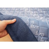 萩原 接触冷感 キルトラグ キリムクール 約幅1850×奥行2400mm ブルー 240613525 1枚（直送品）