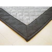 萩原 接触冷感 キルトラグ キリムクール 約幅1850×奥行1850mm グレー 240613519 1枚（直送品）