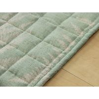 萩原 麻混キルトラグ アロハ 約幅1850×奥行1850mm グリーン 240613316 1枚（直送品）