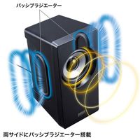 サンワサプライ USB電源マルチメディアスピーカー MM-SPL16UBK 1個