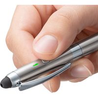 サンワサプライ タッチペン付きレーザーポインターボールペン LP-RD317S 1個（直送品）