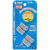 サンワサプライ フェライトコア TEL-NF1N 1セット(2個入)