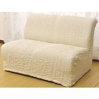 【アウトレット】フィビアンテキスタイル タテ・ヨコ伸縮式ソファカバー(クレア)ブラウン 肘無し 3人掛用 6515320 1枚