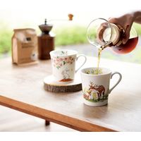 ブルーム 美濃焼 林民和ひなたの森マグカップ/mugcup/くま・椿/9×9cm/日本 16584 1セット（4個：1個入×4箱）（直送品）