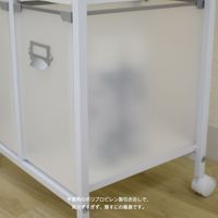 宮武製作所 キッチンストッカーワゴン 10杯 幅460×奥行365×高さ960mm ホワイト 9NA-KS10S 1台（直送品）