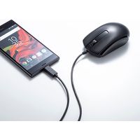 サンワサプライ 有線Type-CブルーLEDマウス MA-BLC158BK 1個（直送品）