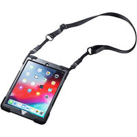 サンワサプライ iPad Air 2019 耐衝撃ケース(ハンドル、スタンド、ショルダーベルト付き) PDA-IPAD1517BK 1個（直送品）