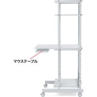 サンワサプライ パソコンラック 幅500×奥行700×高さ1400mm ホワイト RAC-EC11N 1台（直送品）
