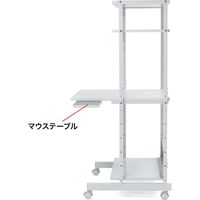 サンワサプライ パソコンラック 幅650×奥行700×高さ1400mm ホワイト RAC-EC12N 1台（直送品）