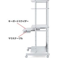 サンワサプライ パソコンラック 幅650×奥行600×高さ1450mm ホワイト RAC-EC14N 1台（直送品）