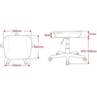 AKRacing オットマン オレンジ FOOTREST-ORANGE 1脚（取寄品）