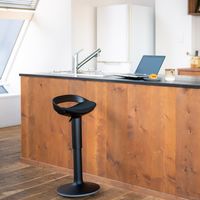 【設置込】コクヨ 昇降スツール ジョイン ホワイトグレー×ダークグレージュ 1脚（直送品）