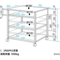 サンワサプライ レーザープリンタスタンド(W700×D600mm) LPS-T106N2 1台（直送品）