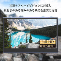 慶洋エンジニアリング 有機ELフルハイビジョンモバイルモニター NB-EL133BL 1台（直送品）