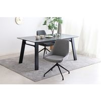 【軒先渡し】東馬 ファーブ ラウンドチェア グレイ 54675820 1脚（直送品）