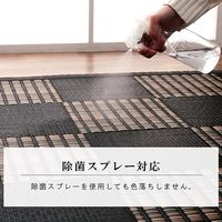 イケヒコ ウィード 上敷 江戸間1畳 870×1740mm ブラック 1090280030802 1枚（直送品）