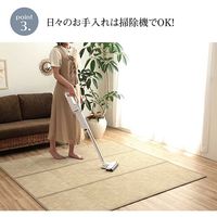 イケヒコ CXルクス 竹ラグ 1800×2400mm ネイビー 1100160000000 1枚（直送品）