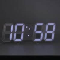 シンシア LEDデジタルクロック セグロック2 ホワイト RSG2-WH 1台