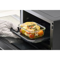 アイリスオーヤマ 耐熱ガラス容器 ホワイト TGS-8S 1セット(8点入)