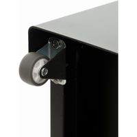 田窪工業所 トールワゴンロータイプ幅15cmブラック NWL-150K 1個（直送品）