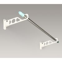 New Hikari (ニューヒカリ） ランドリーホルダーミニ 295 ホワイト+取付用コーチスクリュー8×90 セット品 2セット（直送品）