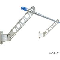 New Hikari (ニューヒカリ） ランドリーホルダー 650mm ブラック+取付用コーチスクリュー8×90 セット品 12セット（直送品）