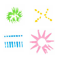 サンワ スポンジブラシ4種セット 41-510 1セット