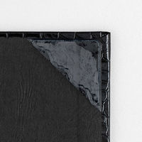 ナカバヤシ 証書ファイル A4/A3対応 二つ折り 紙製クロス貼り クロコダイル柄つやあり 両面パッド入り ブラック FSPT-A4C-D 1冊