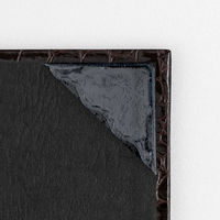 ナカバヤシ 証書ファイル A4/A3対応 二つ折り 紙製クロス貼り クロコダイル柄つやあり 両面パッド入り ブラウン FSPT-A4C-BR 1冊